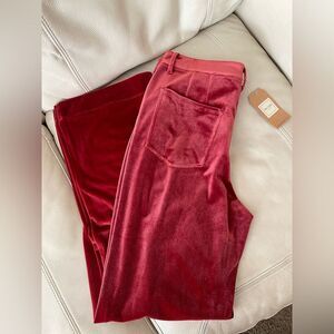 Tru Luxe Jeans Burgundy Wide Leg Pants